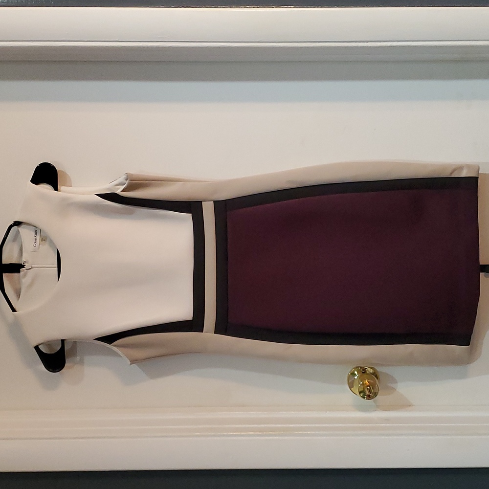 Calvin Klein color block dress